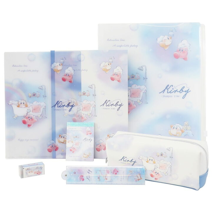 楽天市場】星のカービィ 文房具セット 7点文具セット Shampoo time 