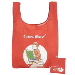 おさるのジョージ エコバッグ 折りたたみ ショッピングバッグ ジョージの本 丸眞 お買い物かばん 絵本キャラクター グッズ メール便可 シネマコレクション プレゼント 男の子 女の子 ギフ