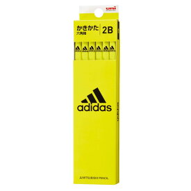 【ポイント10倍 & クーポン！】アディダス adidas 鉛筆 六角軸 えんぴつ 12本セット 2B uni AI 06 黄黒 新入学 三菱鉛筆 新学期準備文具 かきかた鉛筆 ダース 小学生 男の子 スポーツブランド グッズ メール便可 シネマコレクション プレゼント 女の子 ギフト