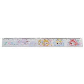 【最大1000円OFFクーポン！】スリム 17cm 定規 ものさし ディズニープリンセス 新入学 ディズニー クラックス 新学期準備文具 メール便可