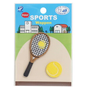 ワッペン アイロンパッチシール 2枚セット テニス パイオニア シールワッペン 手芸用品 保育園 幼稚園 小学生 キッズ 子ども グッズ メール便可 シネマコレクション プレゼント 男の子 女の