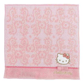 【ポイント10倍 & クーポン！】ハローキティ ミニタオル 抗菌防臭 ジャガード ハンカチタオル フルールコーラル サンリオ 丸眞 プレゼント キャラクター グッズ メール便可 シネマコレクション 男の子 女の子 ギフトバレンタイン