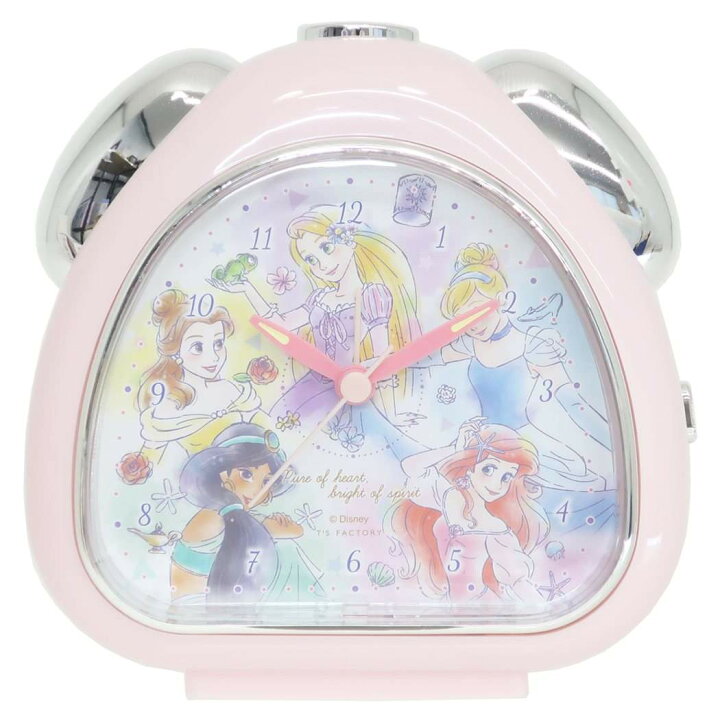 楽天市場 ディズニープリンセス 目覚まし時計 おむすび クロック カラフルアート ディズニー ティーズファクトリー 新生活準備雑貨 キャラクター グッズ シネマコレクション キャラクターのシネマコレクション