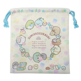 【ポイント10倍 & クーポン！】すみっコぐらし 巾着袋 きんちゃくポーチ S 新入学 サンエックス 粧美堂 新学期準備雑貨 キャラクター グッズ メール便可 シネマコレクション プレゼント 男の子 女の子 ギフト