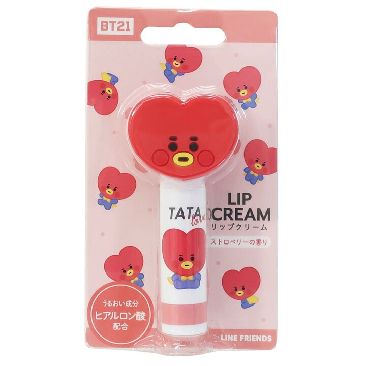 楽天市場 店舗内買い回りで最大10倍 Bt21 リップクリーム マスコット付き リップスティック Tata ストロベリーの香り Line Friends カミオジャパン コスメ雑貨 キャラクター シネマコレクション キャラクターのシネマコレクション
