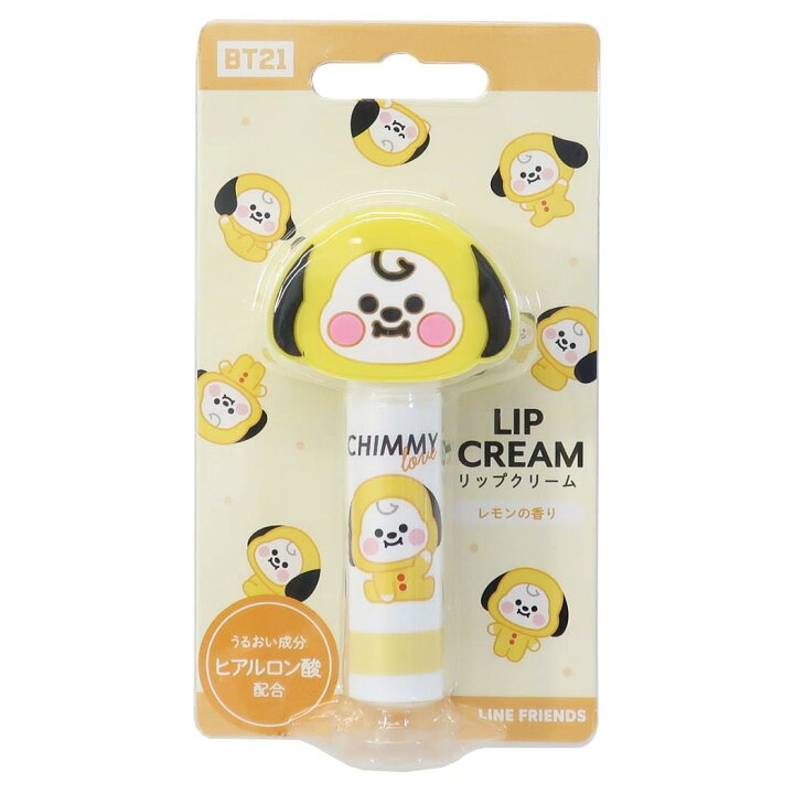 楽天市場 店舗内買い回りで最大10倍 Bt21 リップクリーム マスコット付き リップスティック Chimmy レモンの香り Line Friends カミオジャパン コスメ雑貨 キャラクター シネマコレクション キャラクターのシネマコレクション