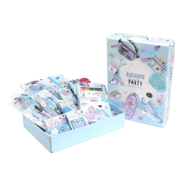 楽天市場】文房具セット 16点文具セット RAINBOW SMILE 新入学文具 