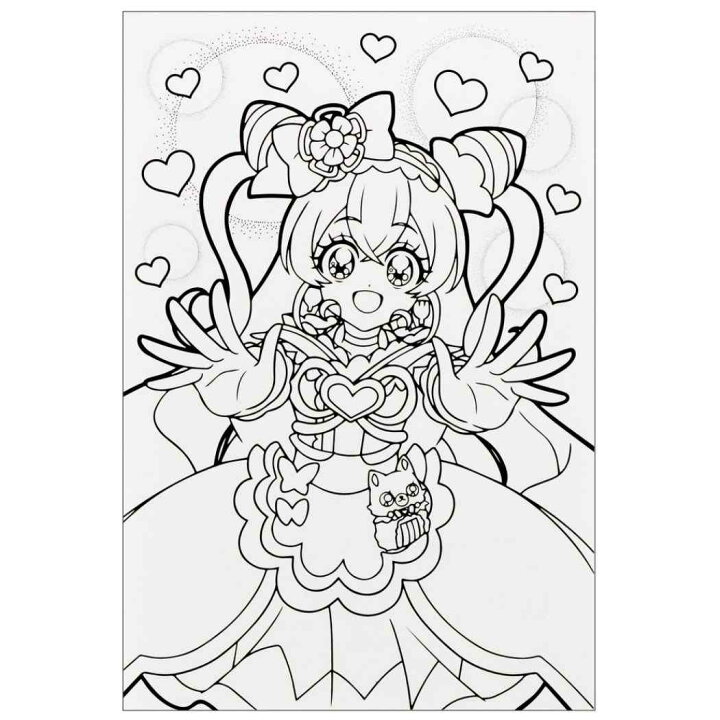 デリシャスパーティ プリキュア A柄 B5 ぬりえ ぬり絵 アニメキャラクター グッズ サンスター文具 シネマコレクション メール便可 塗り絵ノート 女の子 知育玩具 男性に人気 知育玩具
