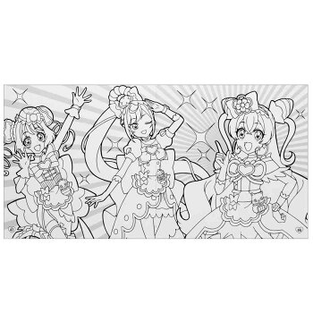 【楽天市場】デリシャスパーティ プリキュア 知育玩具 デッカ ぬりえ A柄 サンスター文具 女の子 塗り絵ノート ぬり絵 アニメキャラクター
