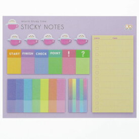 【ポイント10倍 & クーポン！】付箋 みおりん Study Time ふせんセット D サンスター文具 新学期準備文具 中学生 高校生 グッズ メール便可 シネマコレクション プレゼント 男の子 女の子 ギフトバレンタイン