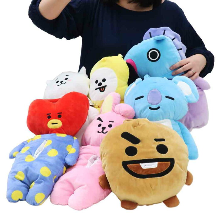 楽天市場 Bt21 ボックスティッシュケース ぬいぐるみ ティッシュboxカバー Cooky Line Friends 丸眞 ティッシュカバー キャラクター シネマコレクション プレゼント 男の子 女の子 ギフト キャラクターのシネマコレクション