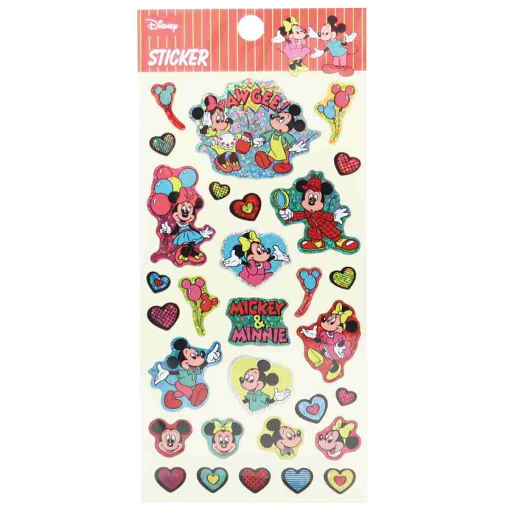 楽天市場 ミッキー ミニー シールシート ミニ ステッカー ディズニー S C 手帳デコ かわいい キャラクター グッズ メール便可 シネマコレクション キャラクターのシネマコレクション