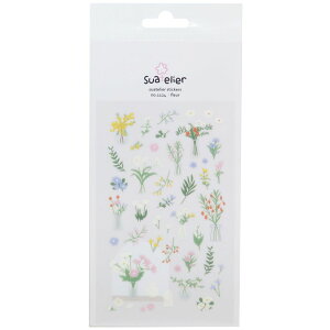 スワテリエ シールシート ステッカー fleur 花 S&C デコシール デコレーション おしゃれ グッズ メール便可 シネマコレクション プレゼント 男の子 女の子 ギフト