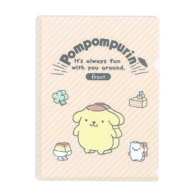 【ポイント10倍 & クーポン！】ポムポムプリン クリアフォルダー A6 クリアファイル ハードタイプ サンリオ エムプラン 新学期準備文具 かわいい キャラクター グッズ メール便可 シネマコレクション プレゼント 男の子 女の子 ギフト