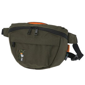 【ポイント10倍 & クーポン！】スヌーピー ボディバッグ ウエストポーチ RE-PET カーキ ピーナッツ マリモクラフト かわいい プレゼント キャラクター グッズ シネマコレクション 男の子 女の子 ギフトメール便可