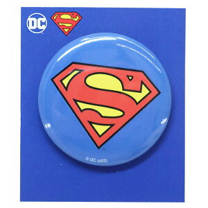 スーパーマン 缶バッジ カンバッジ ロゴ DCコミック スモールプラネット コレクション雑貨 キャラクター グッズ メール便可 シネマコレクション