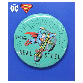スーパーマン 缶バッジ カンバッジ バイク DCコミック スモールプラネット コレクション雑貨 キャラクター グッズ メール便可 シネマコレクション プレゼント 男の子 女の子 ギフト