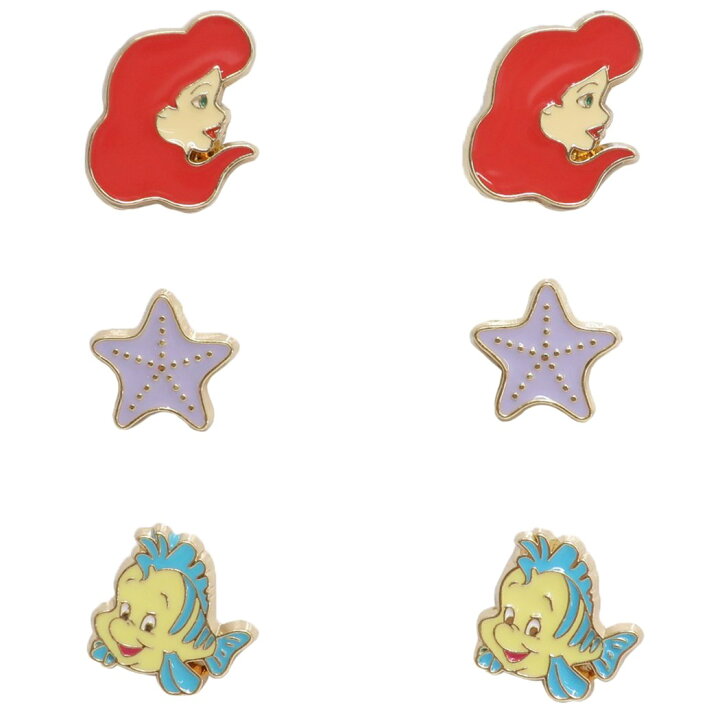 楽天市場 リトルマーメイド ピアス アクセサリー アリエル ディズニープリンセス 粧美堂 ギフト雑貨 プレゼント キャラクター グッズ メール便可 シネマコレクション キャラクターのシネマコレクション
