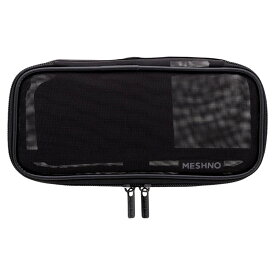 【ポイント10倍 & クーポン！】ペンポーチ 収納メッシュペンケースMESHNO メッシュノ BK サンスター文具 筆箱 新学期準備文具 シンプル グッズ シネマコレクション ホワイトデー