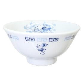スヌーピー 汁椀 中華スープ碗 ブルーフラワー ピーナッツ 金正陶器 中華食器 キャラクター グッズ シネマコレクション