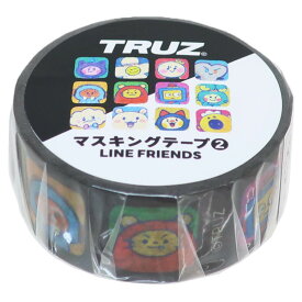 TRUZ マスキングテープ 17mmマステ ブラック LINE FRIENDS エンスカイ デコレーション キャラクター 商品 メール便可 シネマコレクション プレゼント 男の子 女の子 ギフト