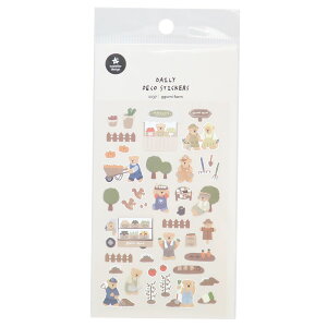 シールシート スワテリエステッカー ggumi farm アニマル S&C デコレーション DECOシール かわいい グッズ メール便可 シネマコレクション プレゼント 男の子 女の子 ギフト