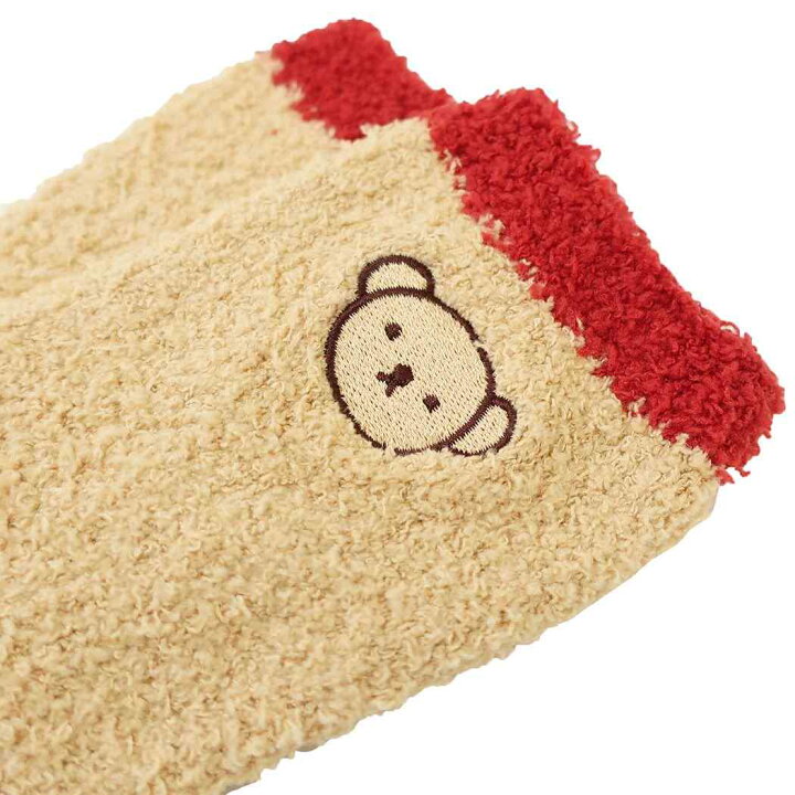 もこもこソックス ミッフィー ボリスとぬいぐるみ ルームソックス りんご 23 25cm 大人気 アニメ 絵本 キャラクター Miffy ソックス かわいい ディックブルーナ 靴下 ボリス グッズ レディース くつした 雑貨 もこもこ
