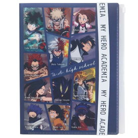 僕のヒーローアカデミア ポケットファイル ロゴベルト付き6ポケットファイル 雄英 少年ジャンプ ティーズファクトリー 書類整理ケース A4サイズ アニメキャラクター グッズ シネマコレクション プレゼント 男の子 女の子 ギフトバレンタイン