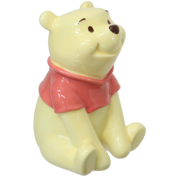 楽天市場】くまのプーさん 陶器製貯金箱 セラミックフィギュアバンク 
