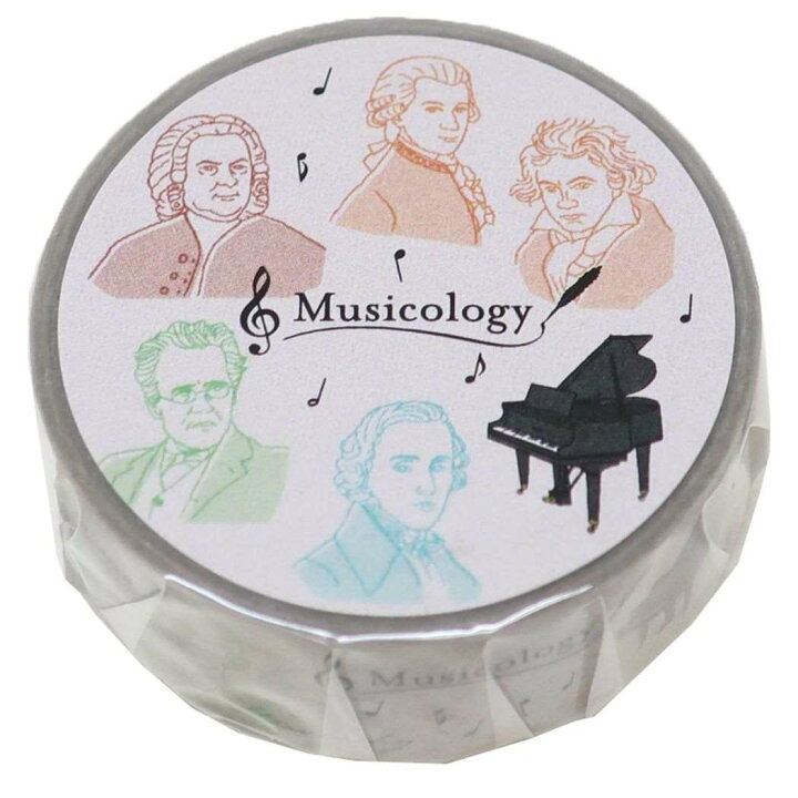 楽天市場】STUDY HOLIC マスキングテープ 15mmマステ 音楽学 Green 