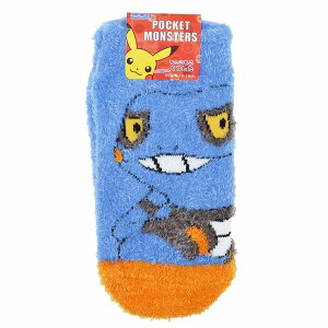 ポケットモンスター 子供用防寒室内靴下 キッズもこもこショートソックス グレッグルアップ ポケモン スモールプラネット ウォーマー雑貨 キャラックス キャラクター グッズ メール便可