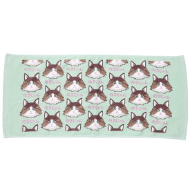 【ポイント10倍 & クーポン！】にゃんにゃんにゃーるど フェイスタオル プリントロングタオル のるじゃん ねこ 犬飼タオル プレゼント かわいい グッズ メール便可 シネマコレクション