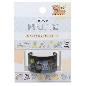 トムとジェリー グッズ マスキングテープ PIRITTE ピリッテ 手でちぎれる20mmマステ ユルタッチ ワーナーブラザース カミオジャパン DECOマステ デコレーション キャラクター シネマコレクション