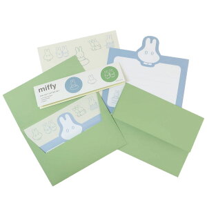 ミッフィー 手紙セット POP OUTレターセット obake ディックブルーナ Green Flash 便箋&封筒&封シール 絵本キャラクター グッズ メール便可 シネマコレクション