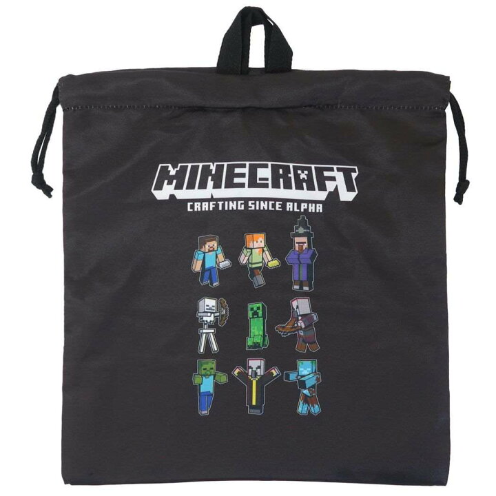 楽天市場】マインクラフト 巾着袋 ジャージケース BK 新入学 Minecraft  