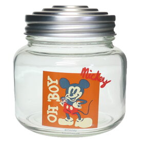 ミッキーマウス 保存容器 レトロ瓶 ディズニー サンアート ガラスキャニスター 小物入れ 小瓶 キャラクター グッズ シネマコレクション