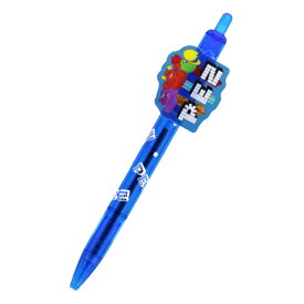 ペッツ PEZ ボールペン プレート付ボールペン ブルー お菓子パッケージ サンスター文具 新学期準備文具 おもしろ文具 キャラクター グッズ メール便可 シネマコレクション