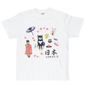 もてなしくろやなぎ Tシャツ T-SHIRTS ホワイト ブラック Lサイズ XLサイズ いぬ フレンズヒル FRIENDSHILL 半袖 日本デザイン 和風 お土産 メンズ レディース グッズ メール便可 シネマコレクション