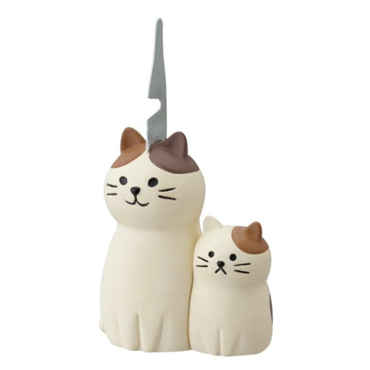 楽天市場】蚊取り線香ホルダー 親子蚊遣り＆火消しマスコット みけねこ 