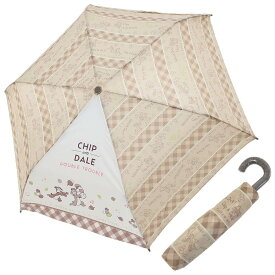 チップ＆デール 折りたたみ傘 折畳傘 チェック ディズニー ジェイズプランニング 折り畳み傘 子供 女の子 キャラクター グッズ シネマコレクション