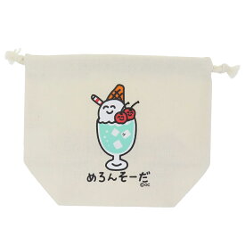 巾着袋 マチ付ききんちゃくポーチ めろんそーださん オクタニ 小物入れ グッズ メール便可 シネマコレクション