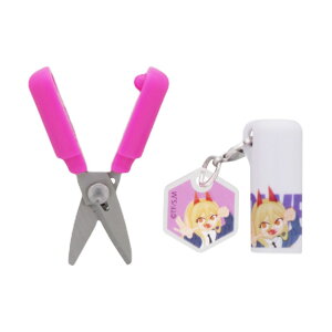 チェンソーマン はさみ アクリルチャーム付スティッキールはさみ パワー 少年ジャンプ サンスター文具 コンパクトシザー ハサミ 機能性文房具 アニメキャラクター グッズ メール便可 シネ