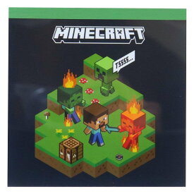 マインクラフト メモ帳 ブロックメモ ネイビー Minecraft ケイカンパニー コレクション文具 ゲームキャラクター グッズ メール便可 シネマコレクション
