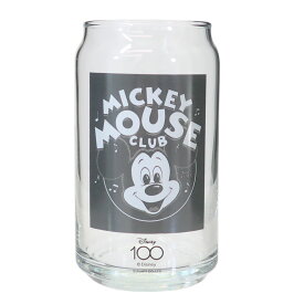 ミッキーマウス ガラスコップ 缶型グラス ミッキークラブ ディズニー サンアート プレゼント ギフト おもしろ雑貨 キャラクター グッズ シネマコレクション