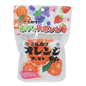 フーセンガム バス用品 ボディスポンジ オレンジ お菓子パッケージ サンタン お風呂雑貨 キャラクター グッズ シネマコレクション