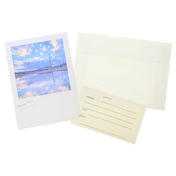 【最大1000円OFFクーポン！】シアーポストカード POSTCARD Shota 雪解け水が映し出す世界 APJ 封筒付き おしゃれ メール便可