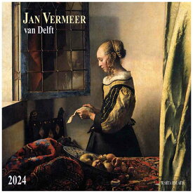 TUSHITA 2024 Calendar 壁掛けカレンダー2024年 Jan Vermeer van Delft アート 名画 インテリア 令和6年暦 シネマコレクション