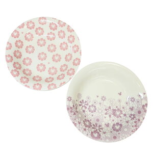 ディズニーキャラクター 食器セット ペアカレーパスタプレート 2枚セット フラワー フラワー ディズニー 三郷陶器 ギフト プレゼント キャラクター グッズ シネマコレクション