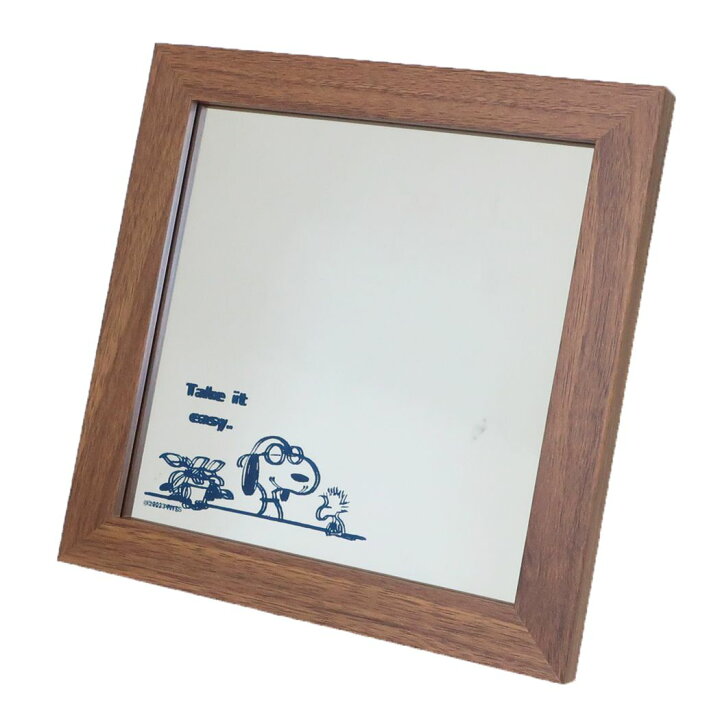 SNOOPY 壁掛 鏡 みちがえ