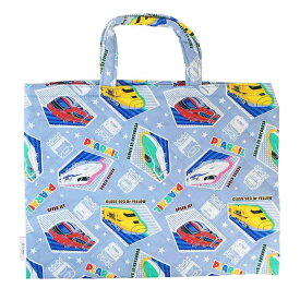 【ポイント10倍 & クーポン！】プラレール レッスンバッグ キルトレッスンバッグ サックス 鉄道 マルヨシ 新入園 新入学 新学期準備雑貨 グッズ メール便可 シネマコレクション